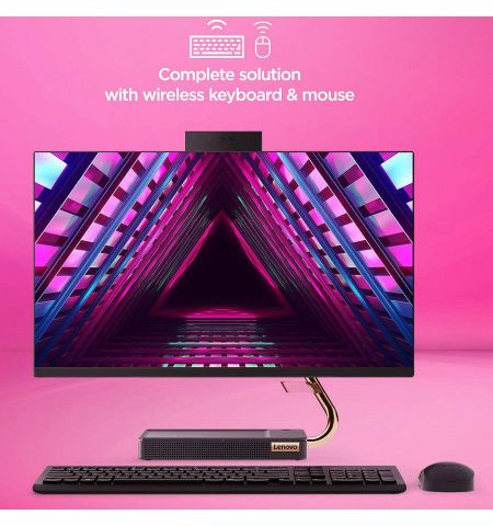 Компьютер моноблок 23.8 Lenovo IdeaCentre AIO 5 24IOB6 Black, Intel Core i7-11700T 1.4-4.6GHz/16GB DDR4/SSD 256GB + 1TB HDD/Intel UHD Graphics 750/Webcam HD/Speakers 2x3W+5W/WiFi 802.11AX+BT 5.0/Gigabit LAN/23.8 FHD IPS (1920x1080)/Wireless Keyboard&Mouse Компьютер моноблок 23.8 Lenovo IdeaCentre AIO 5 24IOB6 Black, Intel Core i7-11700T 1.4-4.6GHz/16GB DDR4/SSD 256GB + 1TB HDD/Intel UHD Graphics 750/Webcam HD/Speakers 2x3W+5W/WiFi 802.11AX+BT 5.0/Gigabit LAN/23.8 FHD IPS (1920x1080)/Wireless Keyboard&Mouse