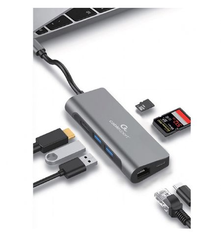 Gembird  A-CM-COMBO5-01, USB Type-C 5-in-1 multi-port adapter Gembird  A-CM-COMBO5-01, USB Type-C 5-in-1 multi-port adapter
