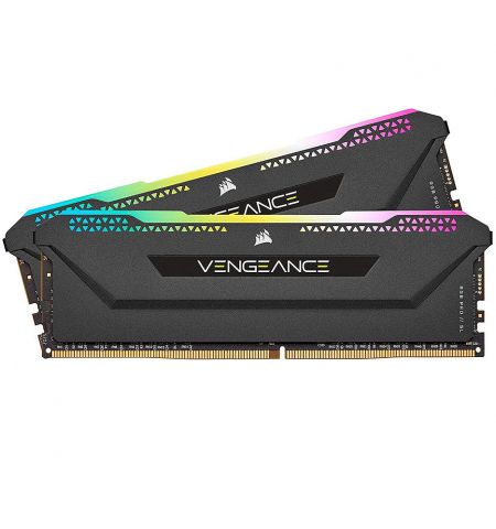 Оперативная память 32GB DDR4 Dual-Channel Kit Corsair Vengeance RGB PRO SL 32GB (2x16GB) DDR4 (CMH32GX4M2D3600C18) PC4-28800 3600MHz CL18, Intel XMP Certified, Optimized for AMD Ryzen, Retail (memorie/память)