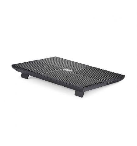Охлаждающая подставка для ноутбука Notebook Cooling Pad DEEPCOOL MULTI CORE X8,  up to 17, 4 fans 100X100X15mm,  Multi-Core Control Technology, 1300В±10%RPM, <23dBA, 53.4CFM, Black