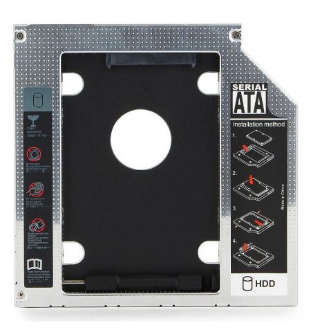 Caddy Gembird MF-95-02 Universal SATA 3.0 2nd HDD 12.7mm For 2.5 SSD Case HDD Enclosure With LED For Laptop DVD CD ROM Caddy Gembird MF-95-02 Universal SATA 3.0 2nd HDD 12.7mm For 2.5 SSD Case HDD Enclosure With LED For Laptop DVD CD ROM