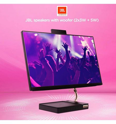 Компьютер моноблок 23.8 Lenovo IdeaCentre AIO 5 24IOB6 Black, Intel Core i7-11700T 1.4-4.6GHz/16GB DDR4/SSD 256GB + 1TB HDD/Intel UHD Graphics 750/Webcam HD/Speakers 2x3W+5W/WiFi 802.11AX+BT 5.0/Gigabit LAN/23.8 FHD IPS (1920x1080)/Wireless Keyboard&Mouse Компьютер моноблок 23.8 Lenovo IdeaCentre AIO 5 24IOB6 Black, Intel Core i7-11700T 1.4-4.6GHz/16GB DDR4/SSD 256GB + 1TB HDD/Intel UHD Graphics 750/Webcam HD/Speakers 2x3W+5W/WiFi 802.11AX+BT 5.0/Gigabit LAN/23.8 FHD IPS (1920x1080)/Wireless Keyboard&Mouse
