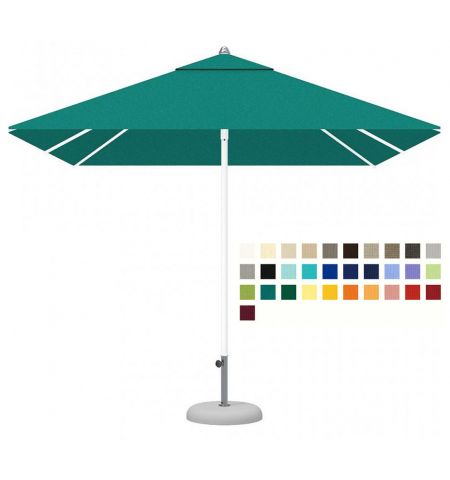 Зонт CREMA EOS EO2323B (Италия), 230x230 cм + Ветрозащитный купол + Чехол на молнии (190 см) + База для зонта B24 (50 kg) (Зонт для сада террасы бассейна)