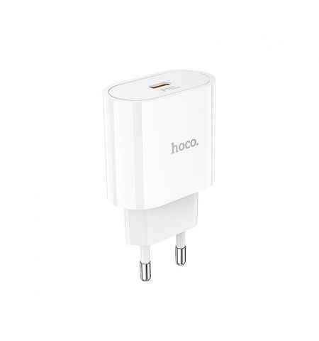 Зарядное устройство Hoco C94A Metro single port PD20W charger(EU) Type-C, white 762177 Зарядное устройство Hoco C94A Metro single port PD20W charger(EU) Type-C, white 762177