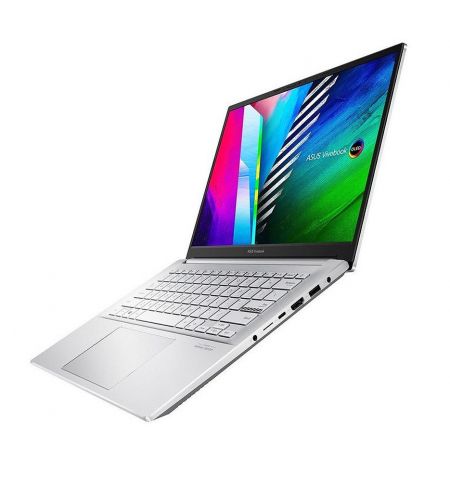 Ноутбук 14 ASUS VivoBook Pro 14 OLED M3401QA Silver, AMD Ryzen 5 5600H 3.3-4.2GHz/8GB/SSD 256GB/AMD Radeon/WiFi 6 802.11ax/BT5.0/USB Type C/HDMI/HD WebCam/Illuminated Keyb./14 OLED WQXGA+ NanoEdge