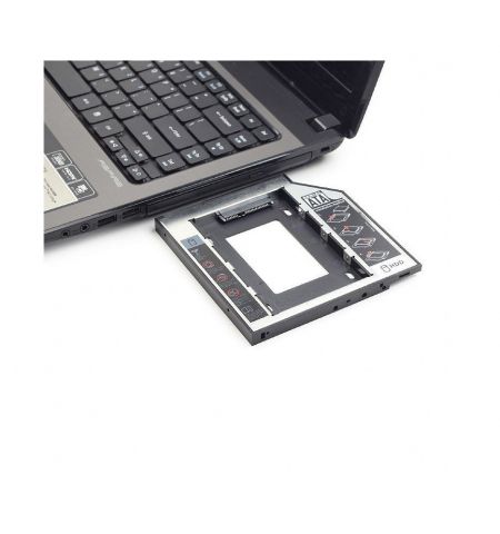 Caddy Gembird MF-95-01 Universal SATA 3.0 2nd HDD 9.5mm For 2.5" SSD Case HDD Enclosure With LED For Laptop DVD CD ROM Caddy Gembird MF-95-01 Universal SATA 3.0 2nd HDD 9.5mm For 2.5" SSD Case HDD Enclosure With LED For Laptop DVD CD ROM