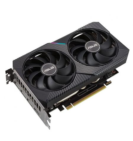 Видеокарта ASUS DUAL-RTX3060-O12G-V2, GeForce RTX3060 12GB GDDR6, 192-bit, GPU/Mem speed 1867/15Gbps, PCI-Express 4.0, HDMI 2.1/3xDisplay Port 1.4a (placa video/видеокарта)