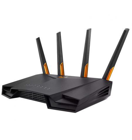 Беспроводной WiFi роутер ASUS TUF Gaming AX3000 Dual Band WiFi 6 Gaming Router, WiFi 6 802.11ax Mesh System, AX3000 574 Mbps+2402 Mbps, AiMesh, dual-band 2.4GHz/5GHz for up to super-fast 3Gbps, dedicated Gaming Port, WAN:1xRJ45 LAN: 4xRJ45 10/100/1000, US
