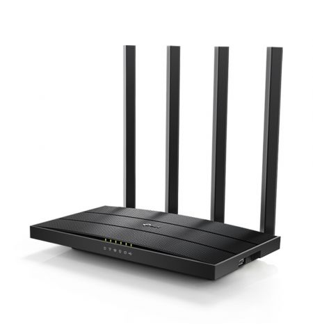 TP-LINK Archer C6U AC1200 Dual-Band Wi-Fi Router SPEED: 300 Mbps at 2.4 GHz + 867 Mbps at 5 GHz SPEC: 4× Antennas, 1× Gigabit WAN Port + 4× Gigabit