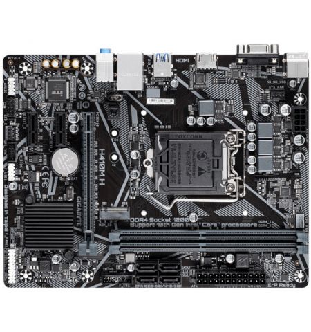 MB GigabyteH410M H V3, Socket 1200, Intel H510 (10th Gen CPU), Dual 2xDDR4-2933, CPU Intel graphics, VGA, HDMI, 1xPCIe X16, 4xSATA3, RAID, 1xM.2, 1xPC