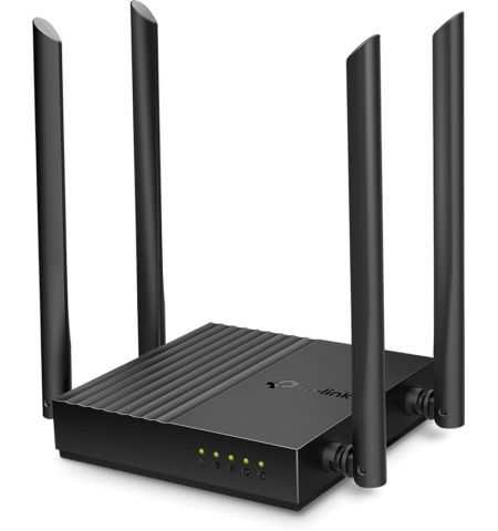 TP-LINK Archer C64, AC1200 Dual-Band Wi-Fi Router, SPEED: 400 Mbps at 2.4 GHz + 867 Mbps at 5 GHz, SPEC: 4× Antennas, 1× Gigabit WAN Port + 4× Gigabit