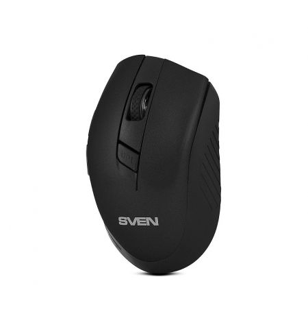 Мышь SVEN RX-425W Wireless Black, Optical Mouse, 2.4GHz, Nano Receiver, 800/1200/1600 dpi, DPI resolution switch, Two additional navigation buttons Мышь SVEN RX-425W Wireless Black, Optical Mouse, 2.4GHz, Nano Receiver, 800/1200/1600 dpi, DPI resolution switch, Two additional navigation buttons