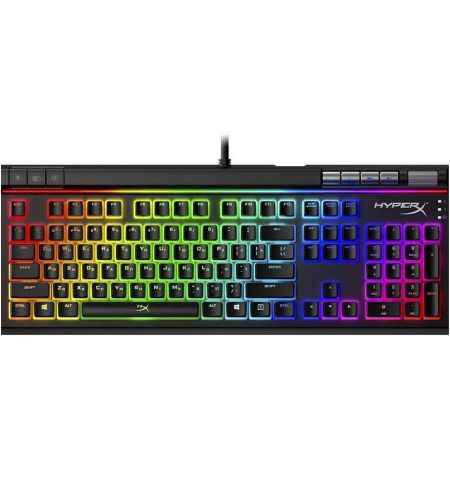 Клавиатура HYPERX Alloy Elite II RGB Mechanical Gaming Keyboard (RU), Mechanical keys (HyperX Red key switch) Backlight (RGB), 100% anti-ghosting, Key rollover: 6-key / N-key modes, Ultra-portable design, Solid-steel frame,  USB