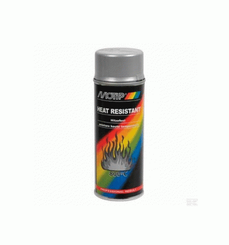 Краска термостойкая MOTIP 04032 800°C алюминевая 400 ml