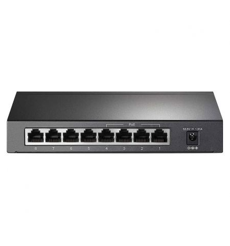 TP-LINK TL-SG1008P, 8-Port Gigabit Desktop Switch with 4-Port PoE+, 64 W PoE Budget, 802.3af/at PoE+,  8x10/100/1000 Mbps RJ45 Ports, Switching Capacity 16 Gbps