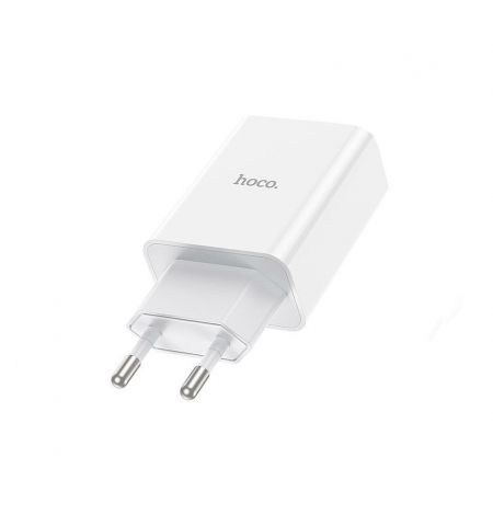 Зарядное устройство Hoco C99A PD20W+QC3.0 three-port (2C1A) charger (EU) , Output 2xType-C & 1xUSB, white 767554