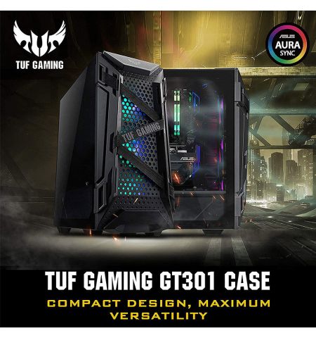 Case ATX Miditower ASUS TUF Gaming GT301 Black no PSU, 2x USB 3.1, Audio-out&Mic, Front: 3 x 120mm Addressable RGB DC Fans AURA Sync, Rear: 1 x 120mm DC Fan (carcasa/корпус) Case ATX Miditower ASUS TUF Gaming GT301 Black no PSU, 2x USB 3.1, Audio-out&Mic, Front: 3 x 120mm Addressable RGB DC Fans AURA Sync, Rear: 1 x 120mm DC Fan (carcasa/корпус)