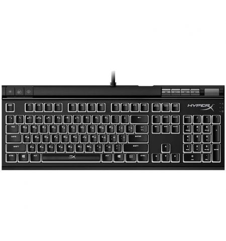 Клавиатура HYPERX Alloy Elite II RGB Mechanical Gaming Keyboard (RU), Mechanical keys (HyperX Red key switch) Backlight (RGB), 100% anti-ghosting, Key rollover: 6-key / N-key modes, Ultra-portable design, Solid-steel frame,  USB