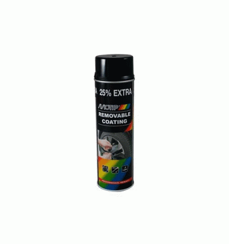 Резиновая краска Motip 04302 SprayPlast 500ml Black Gloss (черный глянец)