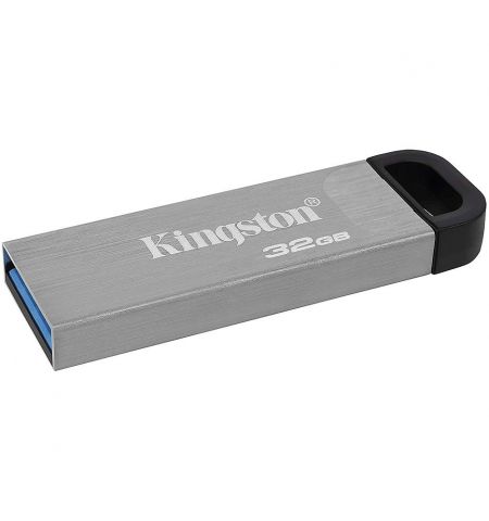 Память USB Flash 32GB Kingston DTKN/32GB DataTraveler Kyson Silver, Metal casing, Compact and lightweight (Read 200 MByte/s), USB 3.2 (memorie portabila Flash USB/внешний накопитель флеш память USB)