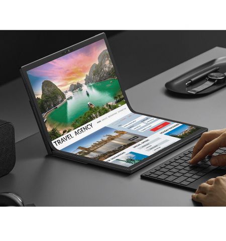 Ноутбук ASUS ZenBook 17 Fold OLED UX9702 17.3 Display/Intel i7-1250U 3.5-4.7Ghz/16GB DDR5/SSD 1TB M.2 NVMe G4/Intel Iris Xe Graphics/WiFi 6E 802.11ax/BT5.0/HDMI/HD WebCam/Illum. Keyb./17.3 OLED WQXGA Backlit NanoEdge 350nits Ноутбук ASUS ZenBook 17 Fold OLED UX9702 17.3 Display/Intel i7-1250U 3.5-4.7Ghz/16GB DDR5/SSD 1TB M.2 NVMe G4/Intel Iris Xe Graphics/WiFi 6E 802.11ax/BT5.0/HDMI/HD WebCam/Illum. Keyb./17.3 OLED WQXGA Backlit NanoEdge 350nits