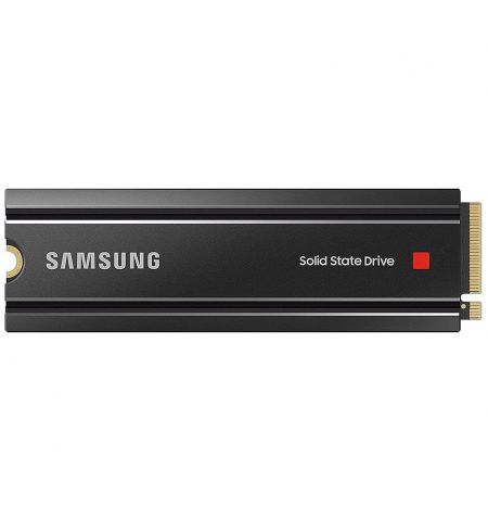 Внутрений высокоскоростной накопитель 2TB SSD PCIe 4.0 x4 NVMe 1.3c M.2 Type 2280 Samsung 980 PRO with Heatsink MZ-V8P2T0CW, Read 7000MB/s, Write 5100MB/s (solid state drive intern SSD/внутрений высокоскоростной накопитель SSD)