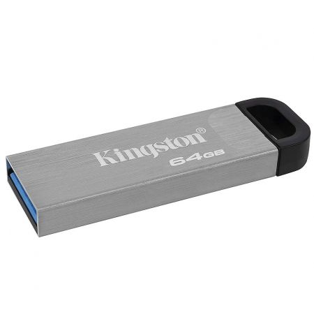 Память USB Flash 64GB Flash Drive Kingston DTKN/64GB DataTraveler Kyson Silver, Metal casing, USB3.2,  Compact and lightweight (Read 200 MByte/s) (memorie portabila Flash USB/внешний накопитель флеш память USB)