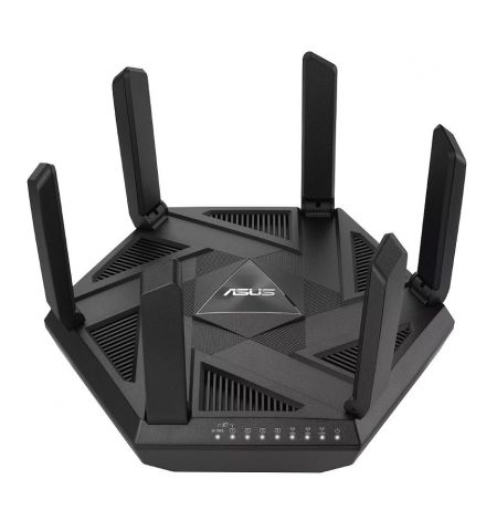 Беспроводной WiFi роутер ASUS RT-AXE7800 Tri-band WiFi 6E (802.11ax) Router, New 6GHz Band, Wireless-AX7800 574 Mbps+4804 Mbps+2402 Mbps, Tri Band 2.4GHz/5GHz/6GHz for up to super-fast 7.8Gbps, 2.5G BaseT for WAN x 1, Gigabit LAN x 4, USB 3.2 (router wire