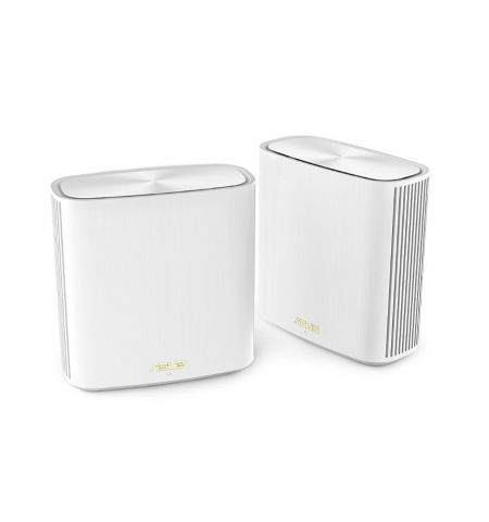 Беспроводной WiFi роутер ASUS ZenWiFi XD6 WiFi System (XD6 2 Pack), White, WiFi 6 802.11ax Mesh System, Wireless-AX5400 574 Mbps+4804, Dual Band 2.4GHz/5GHz for up to super-fast 5.4Gbps, WAN:1xRJ45 LAN: 3xRJ45 10/100/1000 (router wireless WiFi/беспроводно