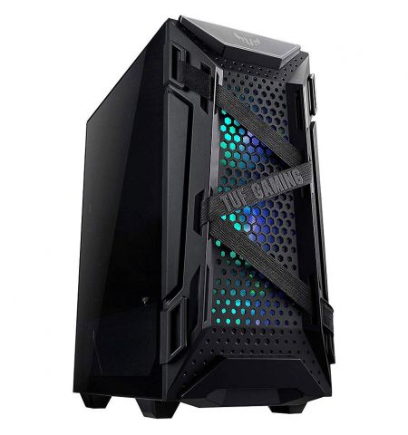 Case ATX Miditower ASUS TUF Gaming GT301 Black no PSU, 2x USB 3.1, Audio-out&Mic, Front: 3 x 120mm Addressable RGB DC Fans AURA Sync, Rear: 1 x 120mm DC Fan (carcasa/корпус)