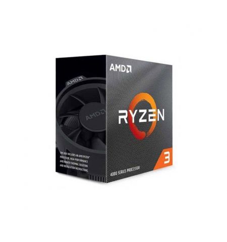 Процессор CPU AMD Ryzen 3 4300G, 4-Core, 8 Threads, 3.8-4.0GHz, Unlocked, Radeon Graphics 6 GPU Cores, 4MB L3 Cache, AM4, Cooler, BOX