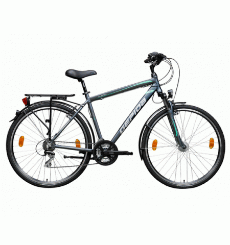 Велосипед городской мужской ALBOIN 200 PRO 28" M-21 Рост-52 серо-бирюзовый