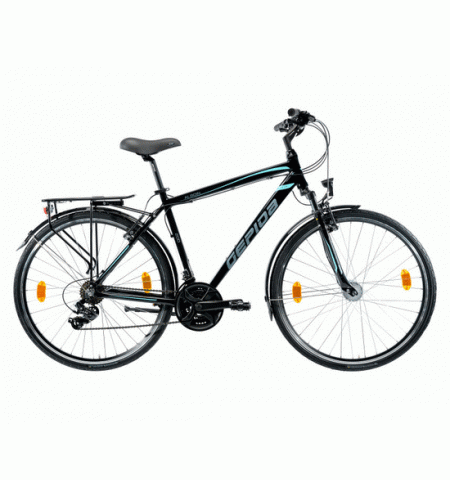 Велосипед городской мужской ALBOIN 200 28" M-21S Рост-48 черно-бирюзовый