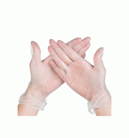 Одноразовые перчатки виниловые L пара
