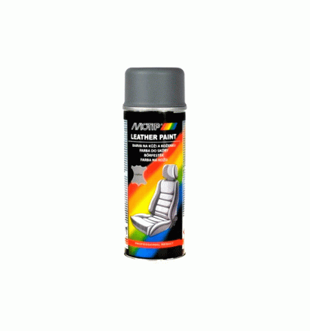 Аэрозольная краска Motip 04232BS Leather Spray grey 200ml