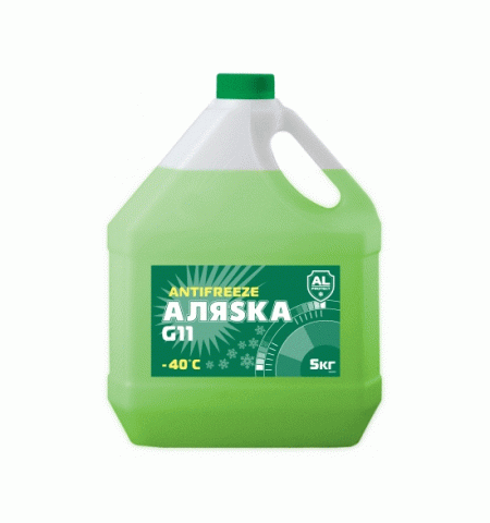 Антифриз Аляска G11 (зеленый) -40 С 5 кг