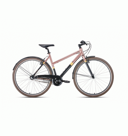 Городской велосипед FORWARD CORSICA 28 (28" 3 ск. рост 500 мм) 2019-2020, черный/коричневый