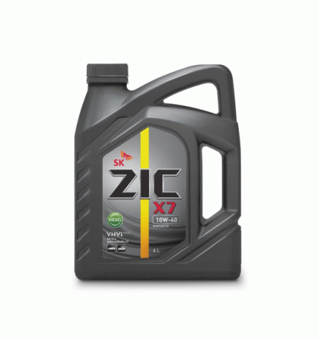 Корейское масло ZIC  X7 10W-40  Diesel 6L