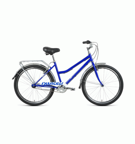 Городской велосипед FORWARD BARCELONA 26 3.0 (26" 3 ск. Рост 17") 2020-2021, синий/серебристый
