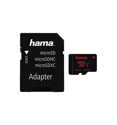 Hama 128GB MicroSD Card + SD Adapter