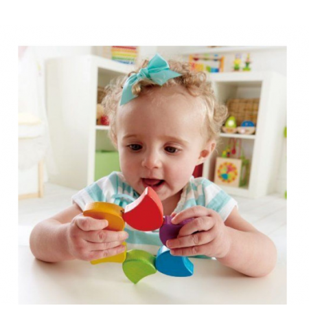 Hape E0014A Деревянная игрушка: Погремушка радуга Hape E0014A Деревянная игрушка: Погремушка радуга