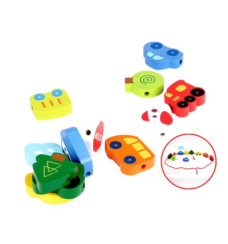 Hape E0905B Деревянный набор: Шнуровка Hape Транспорт Hape E0905B Деревянный набор: Шнуровка Hape Транспорт