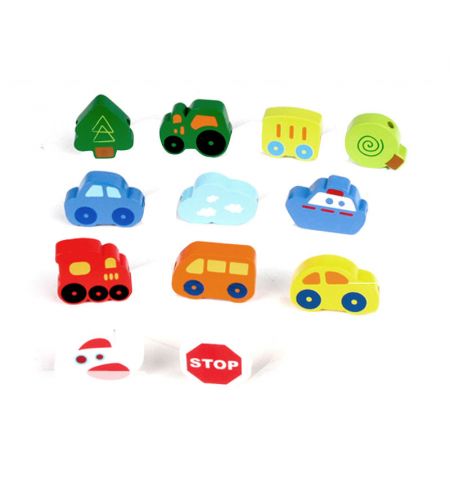 Hape E0905B Деревянный набор: Шнуровка Hape Транспорт Hape E0905B Деревянный набор: Шнуровка Hape Транспорт