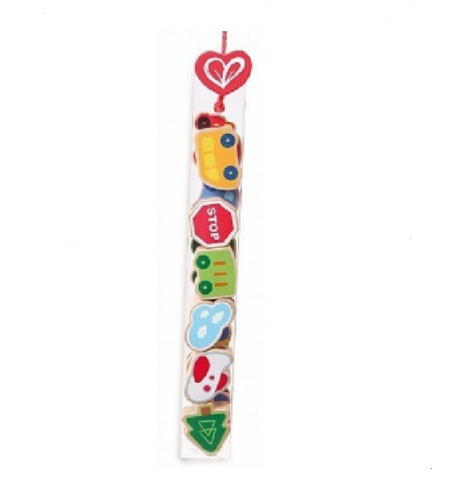 Hape E0905B Деревянный набор: Шнуровка Hape Транспорт Hape E0905B Деревянный набор: Шнуровка Hape Транспорт