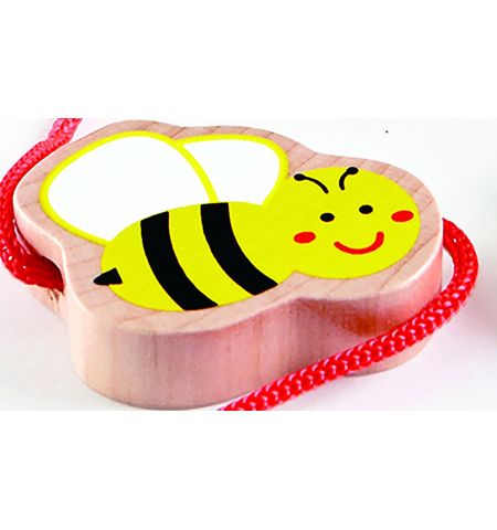 Hape E0915B Деревянный набор: Шнуровка насекомые