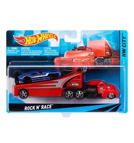 Mattel Hot Wheels BDW51 ROCK RACE  Тир с спортивной машиной