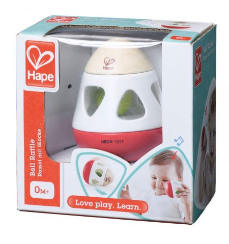 Hape E0016A Деревянная игрушка погремушка неваляшка "BELL RATTLE"