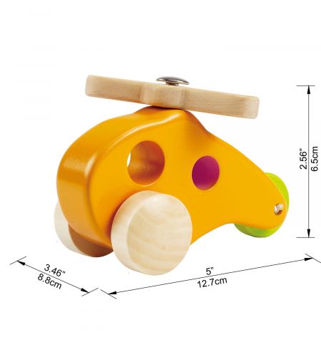Hape E0051A Деревянная игрушка "Маленький вертолет"