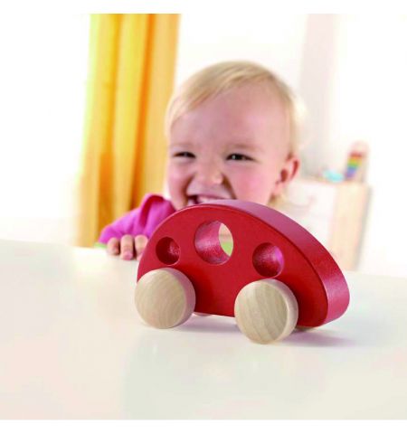 Hape E0052A  Деревянная игрушка "Машина минивен, красный"