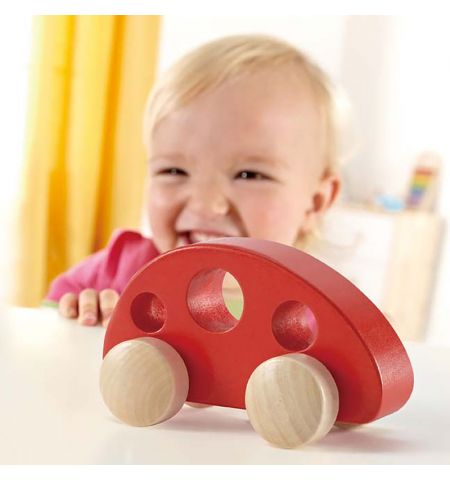 Hape E0052A  Деревянная игрушка "Машина минивен, красный"